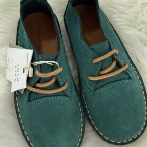 Zara Toddler Teal Suede Shoes